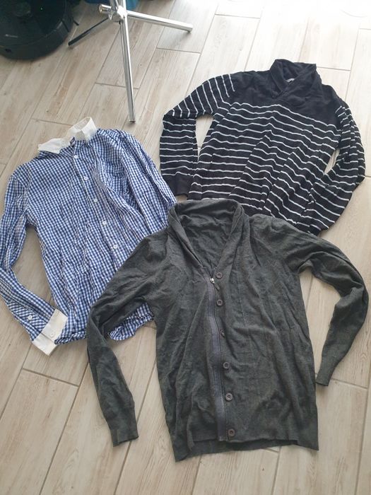 Sweterki męskie plus koszula M