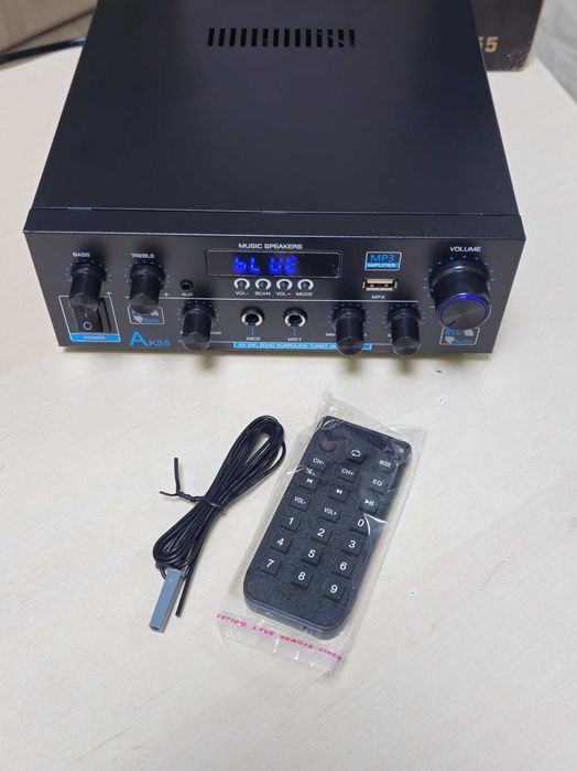 Аудіо AMP підсилювач Stereo Aplifier AK-55 USB/AUX/BT/FM