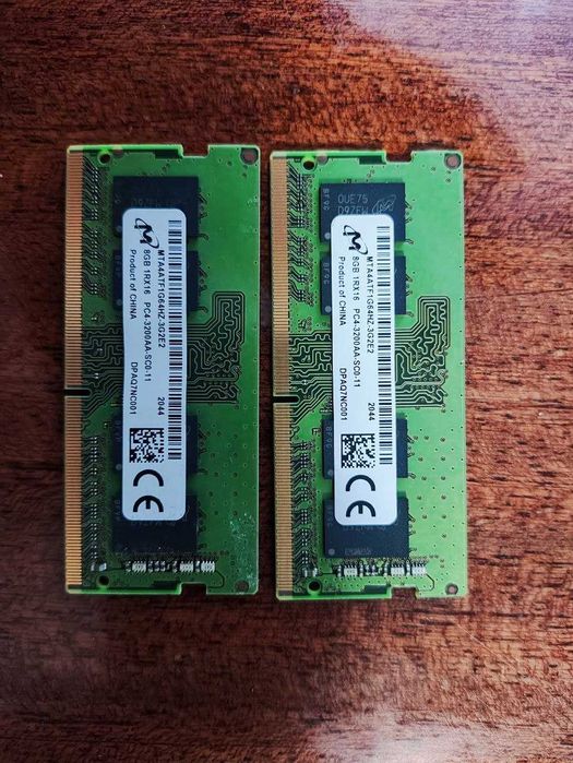 Оперативна пам’ять для ноутбука Micron DDR4 16GB (2×8) 3200MHz SO-DIMM