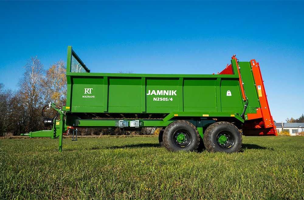Rozrzutnik obornika skorupowy N250S/4 JAMNIK 8 ton - PRODUCENT!