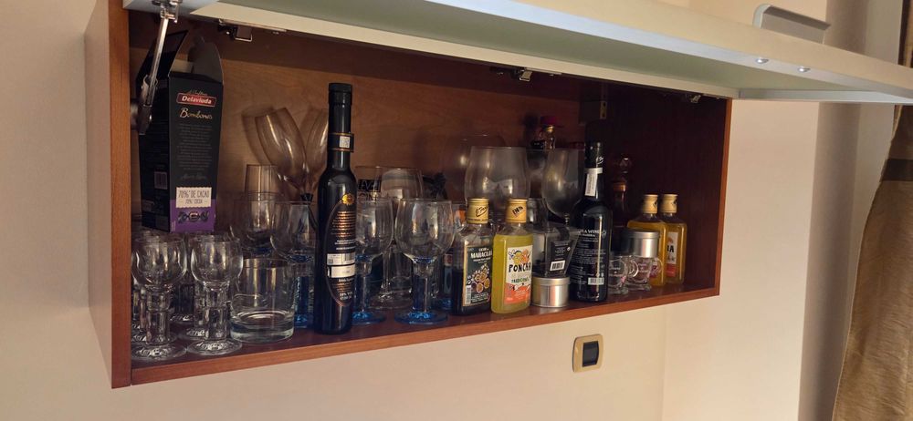 Móvel Suspenso de Parede com Porta em Vidro Fosco – Excelente Estado