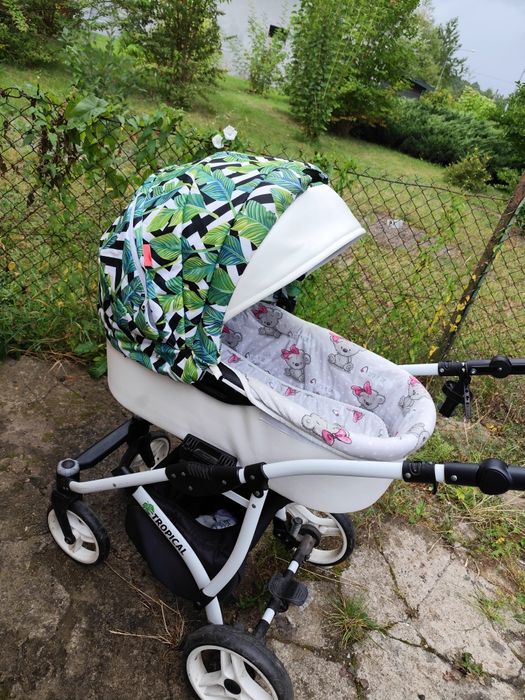 wózek 3w1 BabyLux Tropical ALU