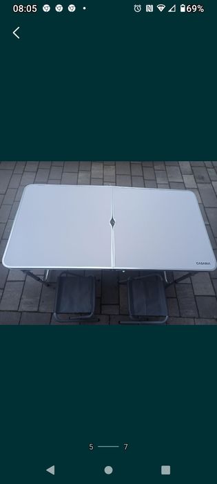 stół ogrodowy,kempingowy ,turystyczny+4taborety-cena za komplet