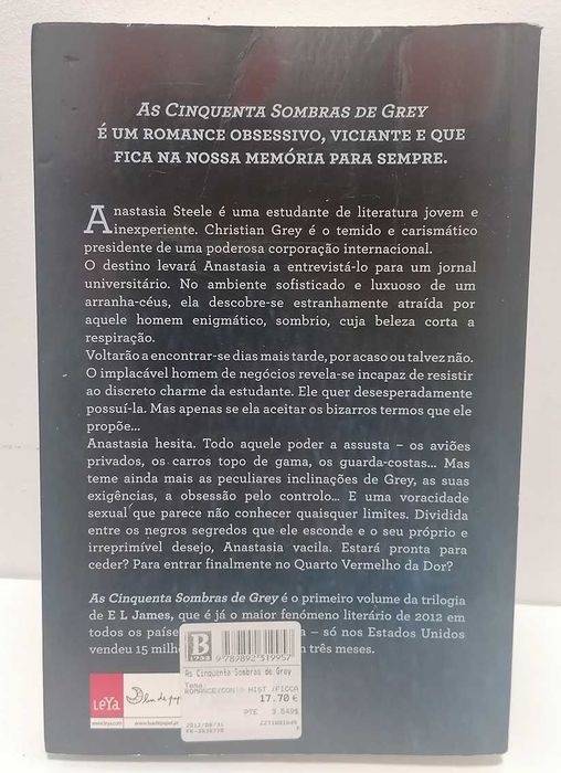 As Cinquenta Sombras de Grey, de E L James