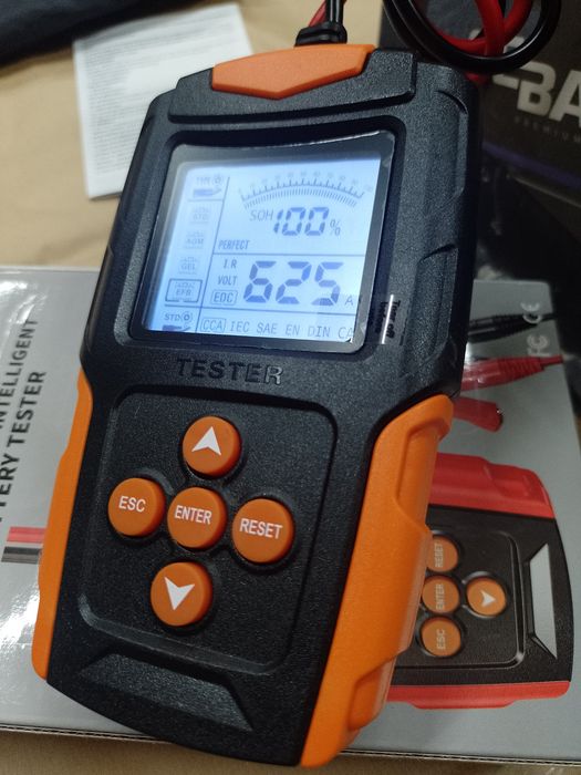 Tester do Akumulatorów Baterii 12V 24V CYFROWY FOXSUR FBT200 3Ah - 200