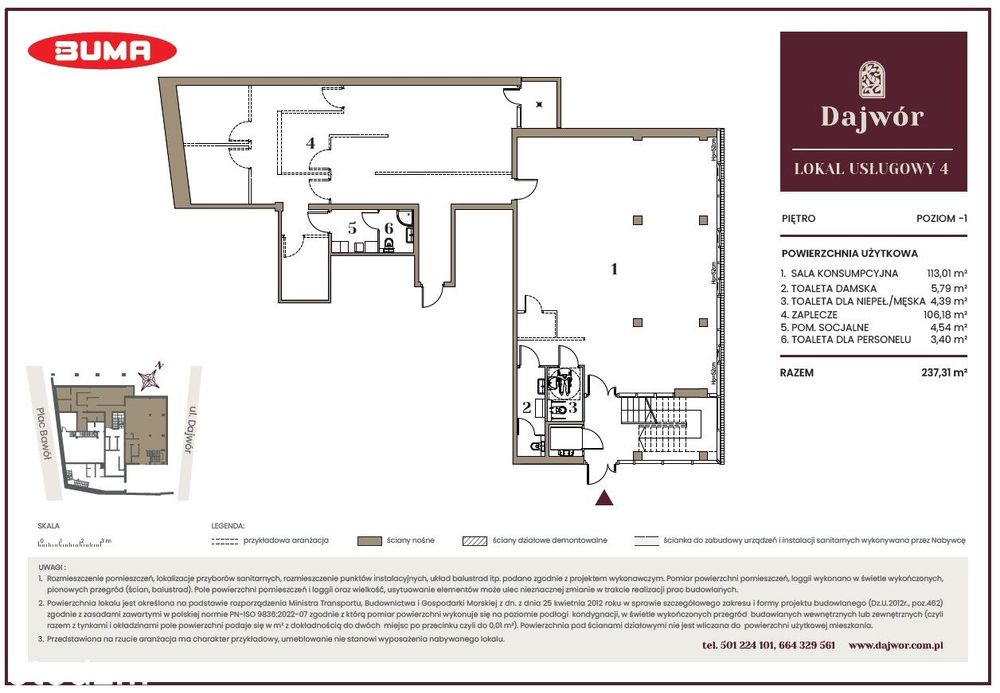 Dajwór - lokal użytkowy
