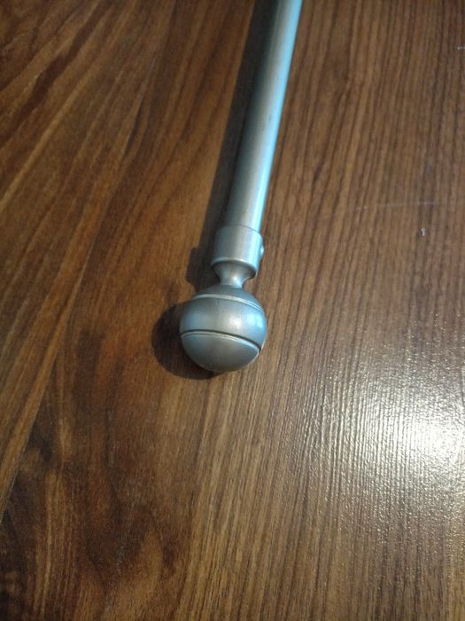 Zasłony szare 220x 45 z karniszem