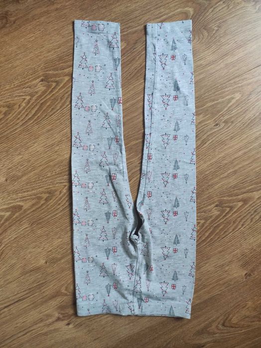 Szare legginsy świąteczne 116
