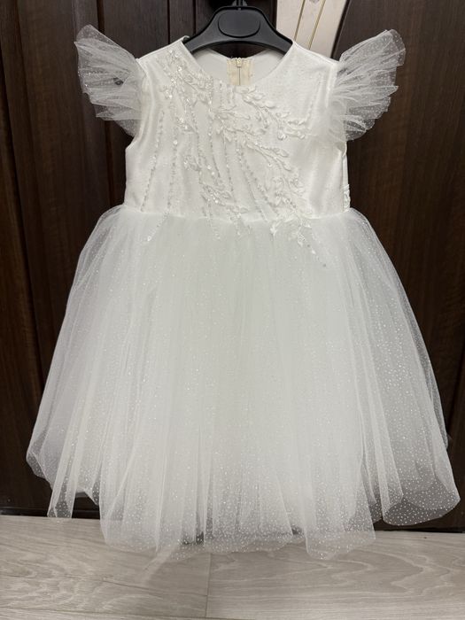 Сніжинка плаття біле білосніжне сукня біленька 2-4 роки