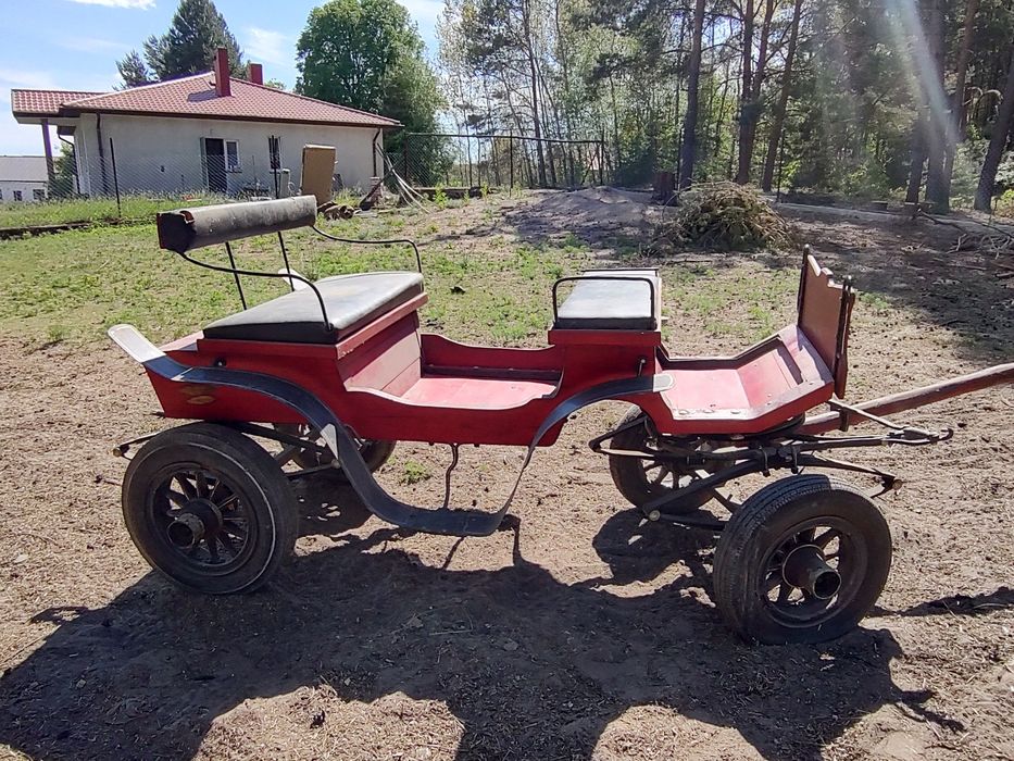 Bryczka konna wagonetka • Garażowana • Sprawna i kompletna • Drogowle