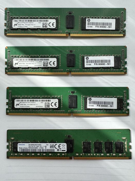 Память hp ddr4 16gb 1RX4 PC4-2400T-RC1-11