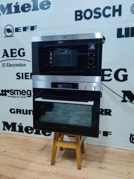 Вишуканий комплект AEG™ 3в1. Духовка+пароварка та Мікрохвильовка. U.K.