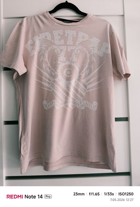 T-shirt damski ,pudrowy róż L