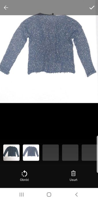 Sweter HERA złota nitka