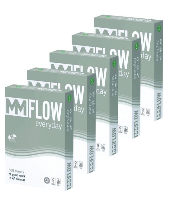 2kartony tj 10ryz papieru ksero FLOW Everday A4 80g
