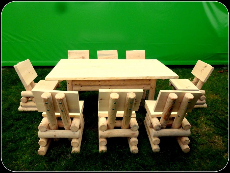 Meble ogrodowe,drewniane ,ławka ,stół ,huśtawka