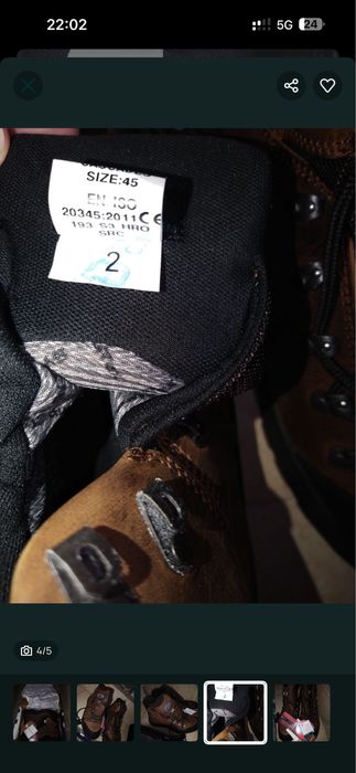 Botas de biqueira de aço Lavoro novas