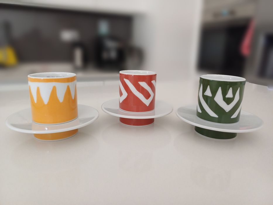 3 Chávenas Café Vista Alegre