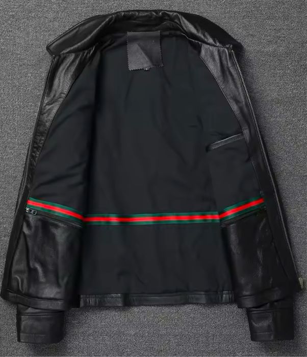 Męska kurtka skórzana ramoneska bikerka klasyczna skóra naturalna