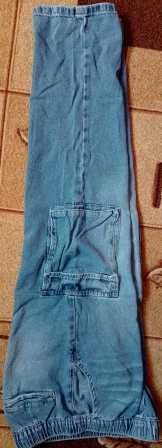 ZARA spodnie jeansowe bojówki  M