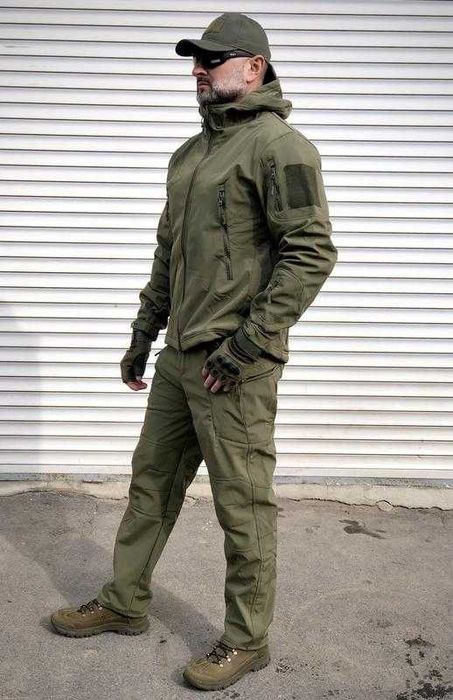 Softshell костюм з флісом — комфорт і захист від холоду та Дощу С-5ХЛ