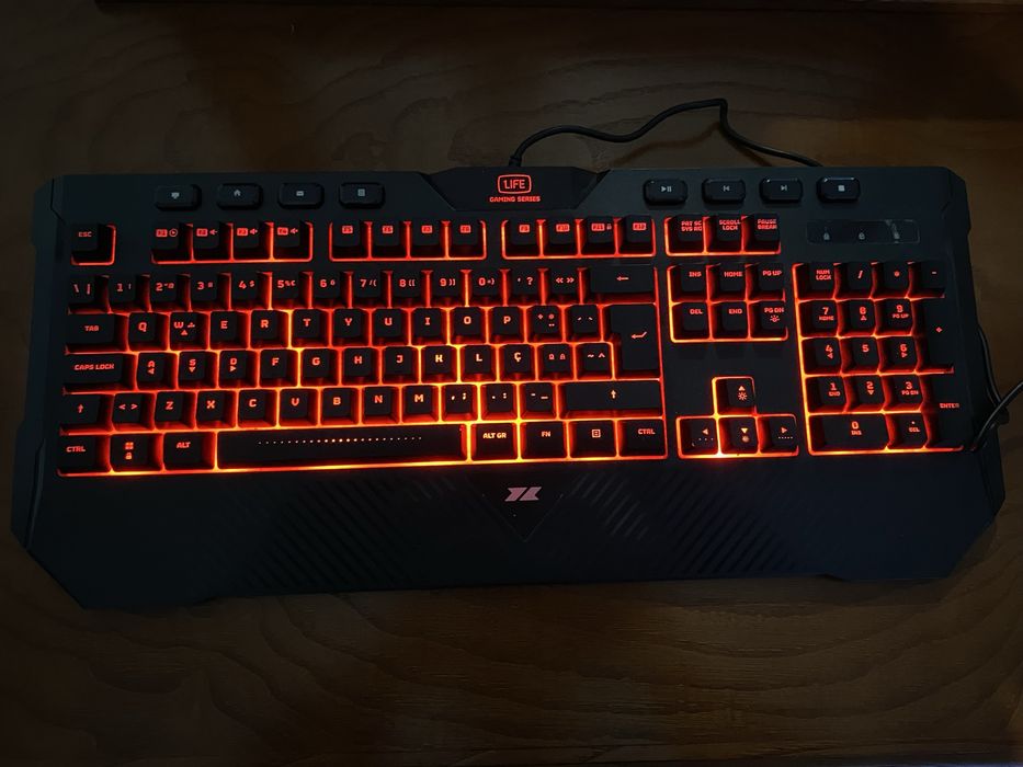 Teclado Gaming 1Life (Retroiluminado Vermelho)