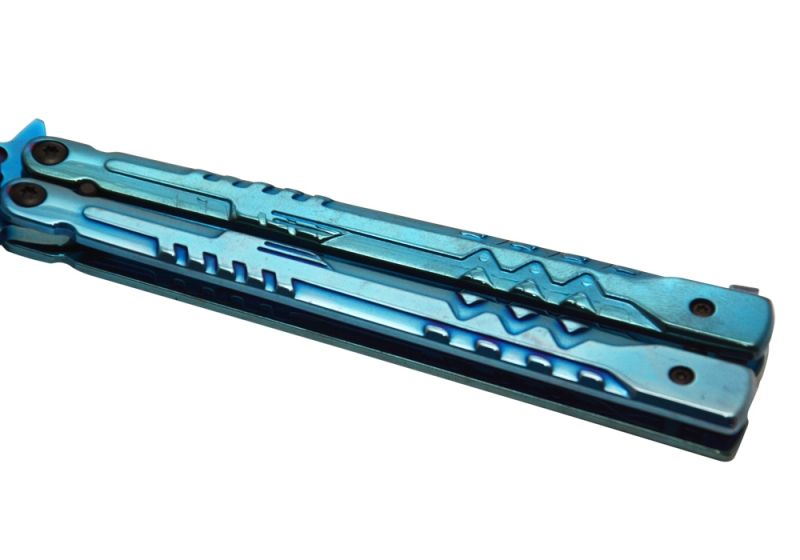 Przecena - Nóż motylkowy ALBAINOX  RainBlue 36246