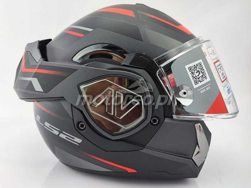 WYPRZEDAŻ Kask Szczękowy Blenda LS2 FF906 ADVANT Kuka Mat Black Red