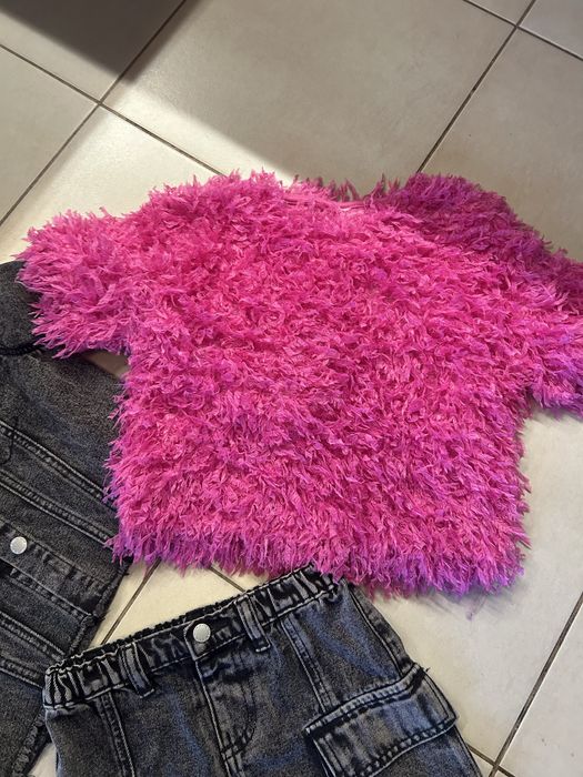 Komplet czarny jeansowy 122