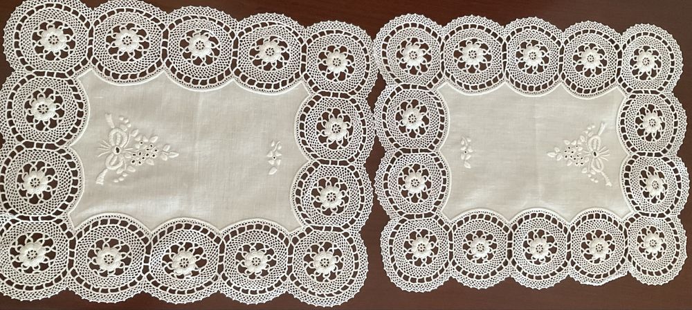 Conjunto de 3 naperon em linho- NOVO
