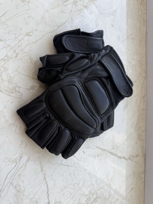 Рукавички тактичні шкіряні без пальців