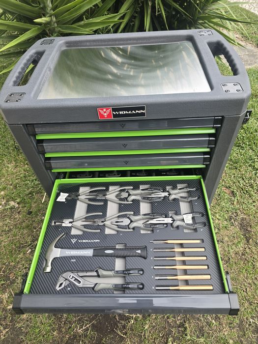 Carrinho de ferramentas 7 gavetas 6 completas novo