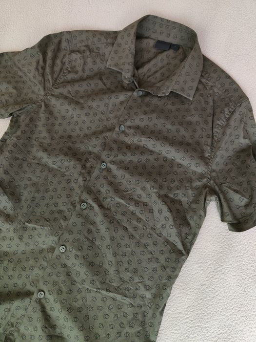 Asos koszula z krótkim rękawem w kolorze khaki r.M