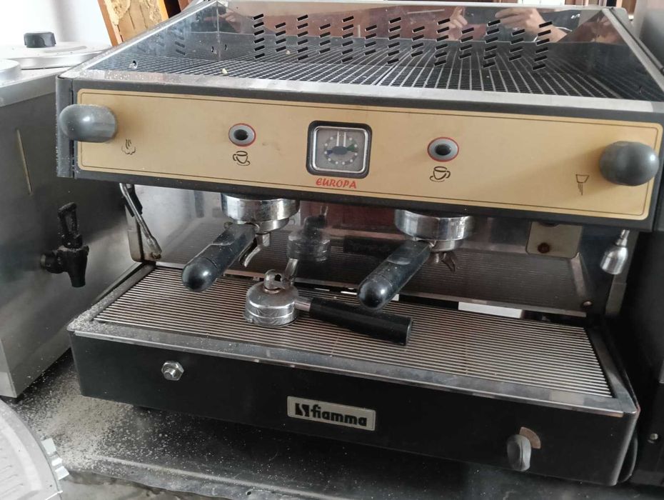 Máquina café 2 grupos fiamma razoável estado
