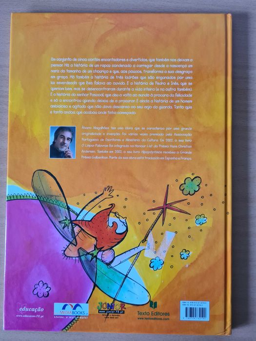 Livro infantil "O Senhor do seu Nariz" de Álvaro Magalhães