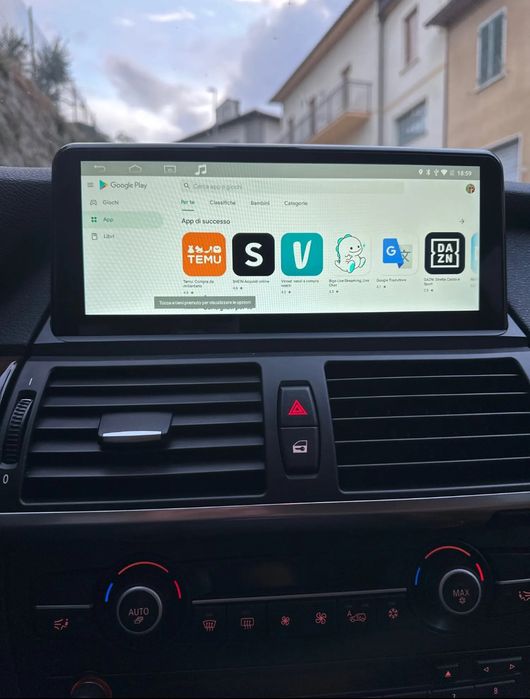 Tela Android 14 com GPS BMW X5 E70 X6 E71 (Novo) 4/64GB