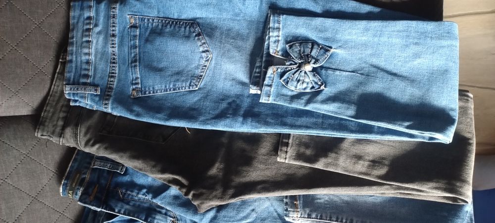 Spodnie, jeansy zestaw 34, 35, 44