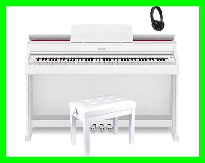 CASIO AP-470 Białe Pianino + Ławka+Słuchawki 5 LAT GWARANCJI | Zestaw