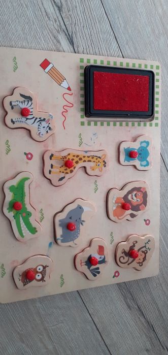 Pieczątki drewniane edukacyjne dla dzieci