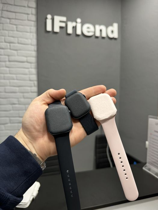 Used Apple Watch 9 seria 41/45mm midnight/pink