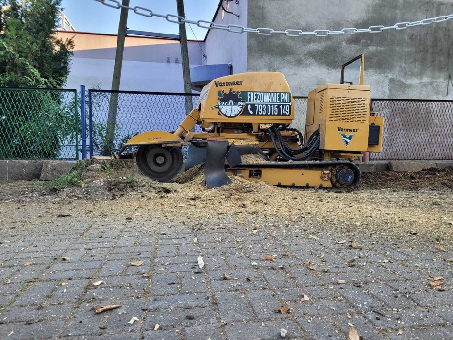 Usługa Frezarką Frezowanie Karp Usuwanie Pni Korzeni