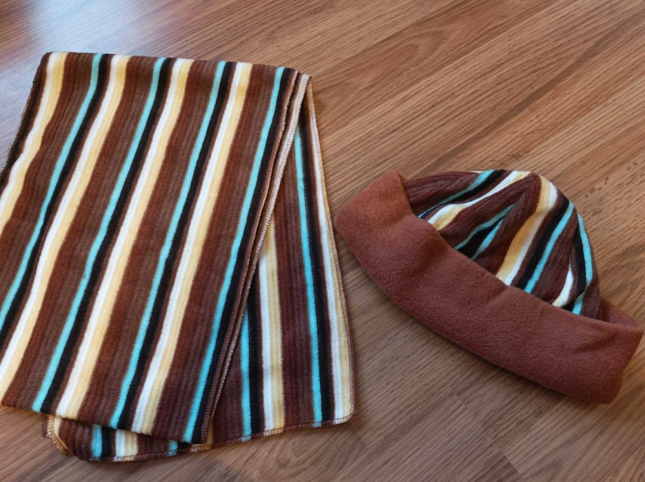 Komplet czapka, szal Nowe