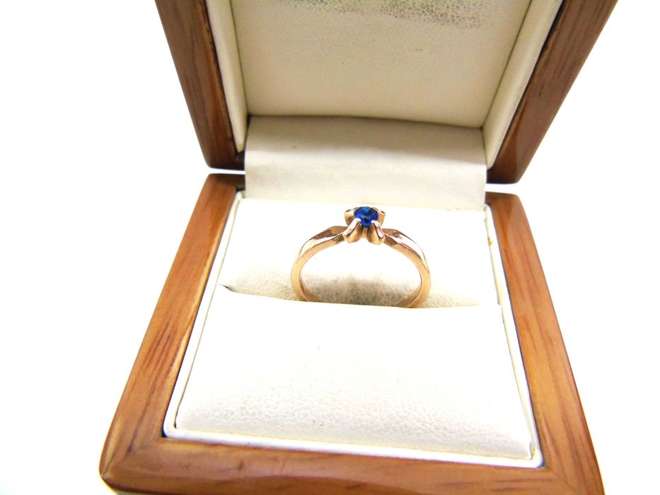 Złoty pierścionek pr.585 r.14 warmet Lombard Żuromin Loombard