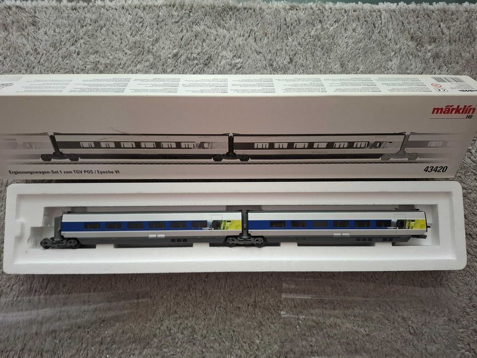 Marklin 43420 - TGV POS - Conjunto de 2 vagões complementares
