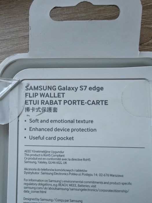 Oryginalny case, etui Samsung galaxy s7 edge flip wallet