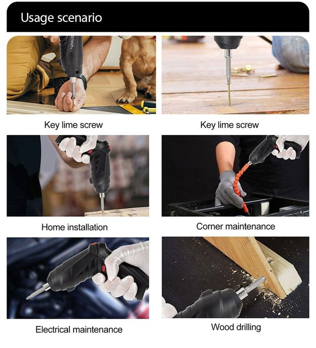 Mini Aparafusadora elétrica sem fio portátil. 47 Pcs.
(Artigo Novo)