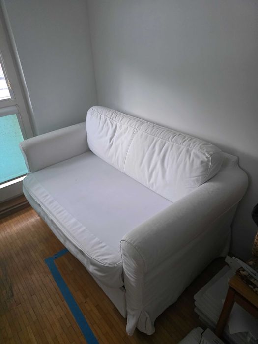 Sofa rozkładana biała