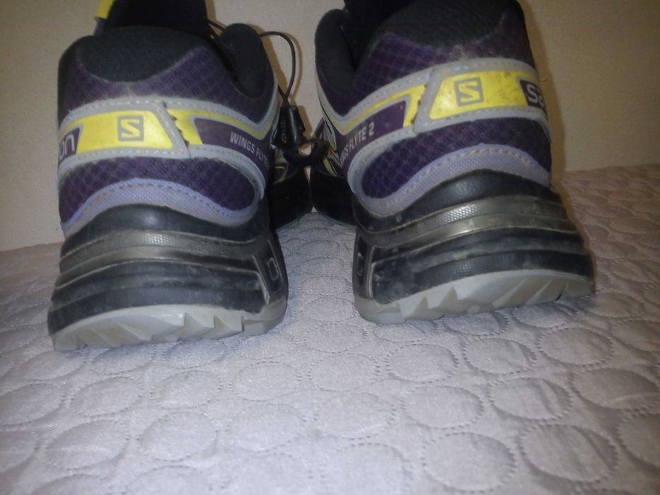 salomon 41 jak nowe fioletowe solidne trekingi i do chodzenia