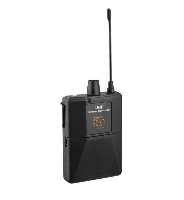 Set de microfones sem fios de banda UHF novo!