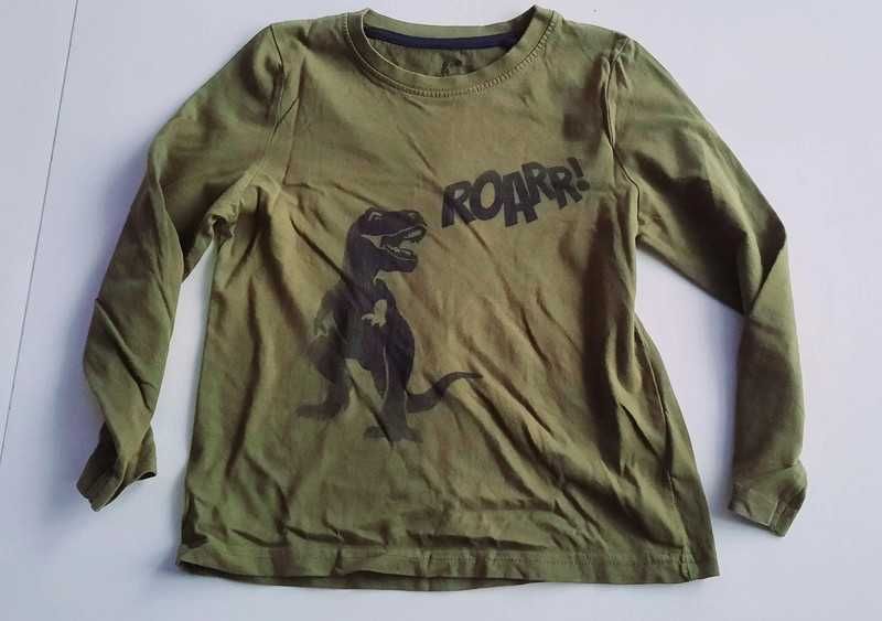 Bluzka T-shirt z długim rękawem Lupilu 110-116cm 5-6 lat dinozaur #735